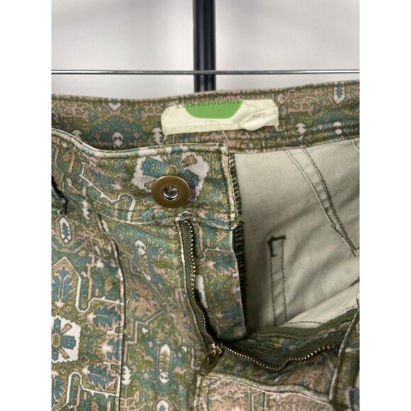 Anthropologie Multicolor Boho Western Aztec Cadet Slim Utility Pant Size‎ 27 - Picture 8 of 8